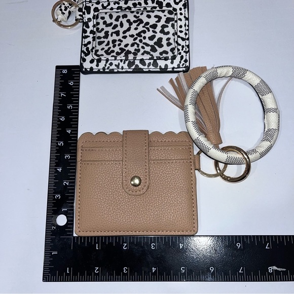 Wristlet Wallet Bracelet Black and White Tan Bundle - Picture 4 of 6